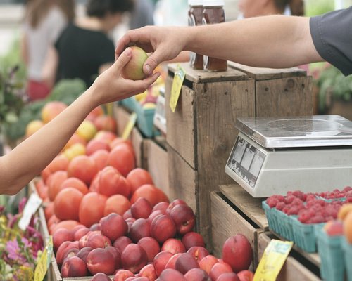 Fresh fruits from a local market